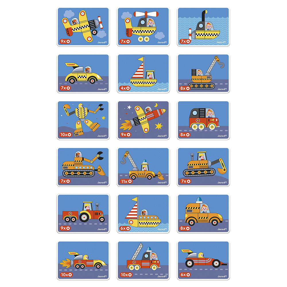 Janod Janod Magnetibook - Racers Janod Janod Magnetibook - Racers