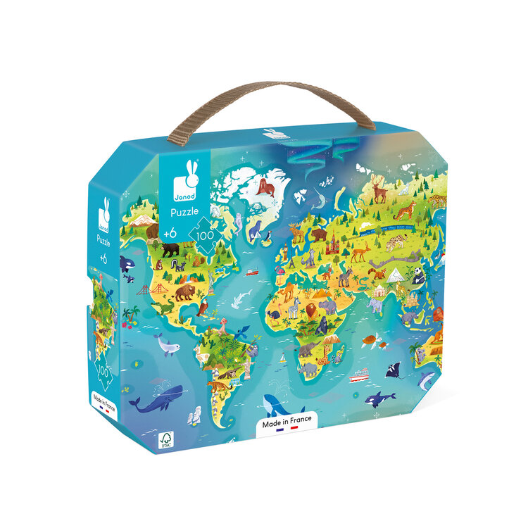 Janod Janod Puzzel - De wereld