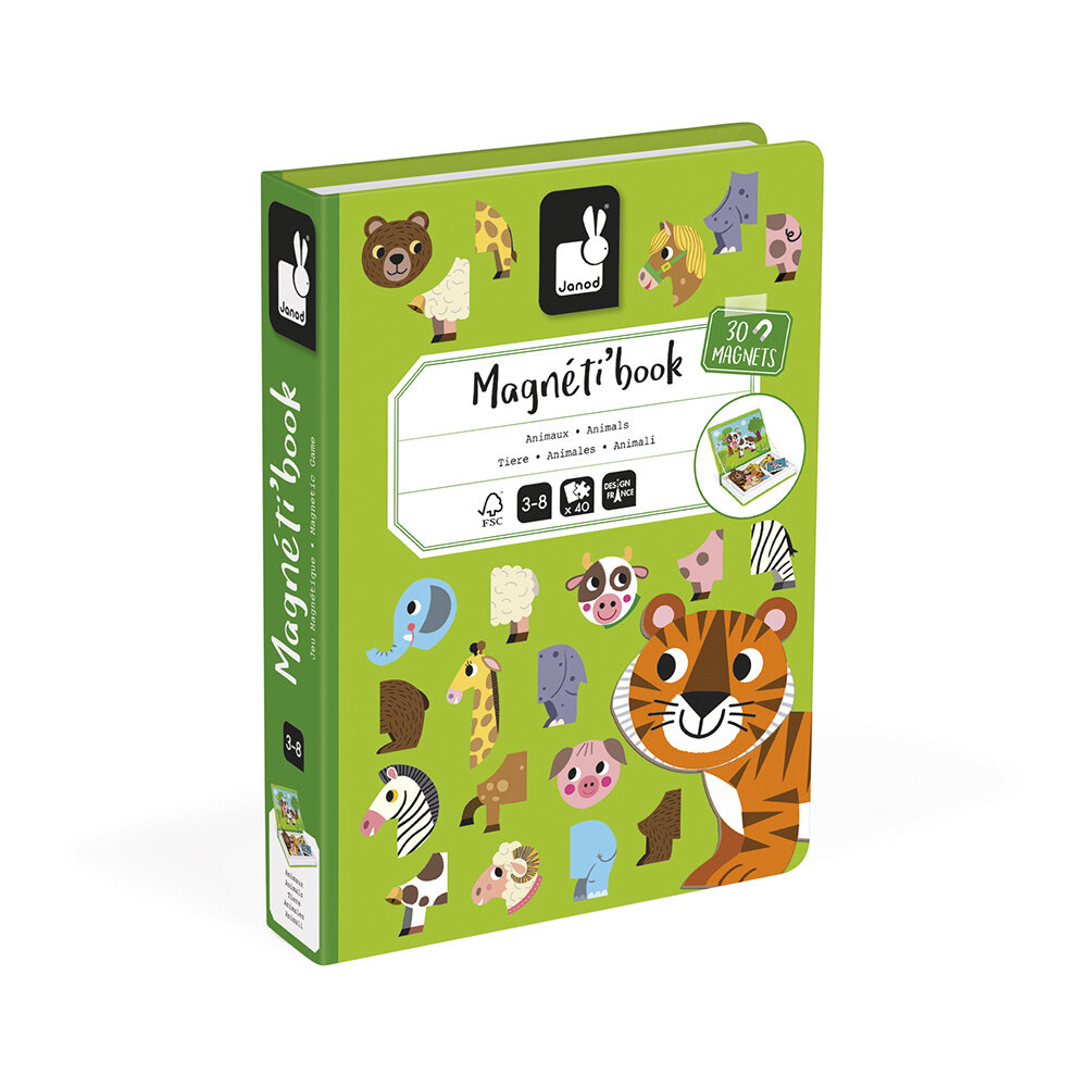 Janod Janod Magnetibook - Dieren Janod Janod Magnetibook - Dieren