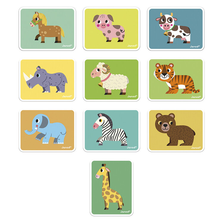 Janod Magnetibook - Dieren