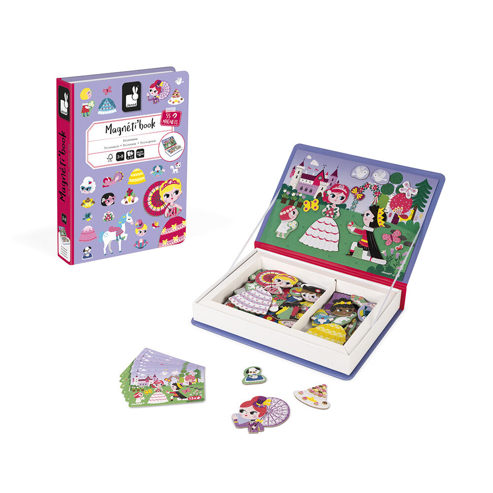 Janod Janod Magnetibook - Prinsessen Janod Janod Magnetibook - Prinsessen