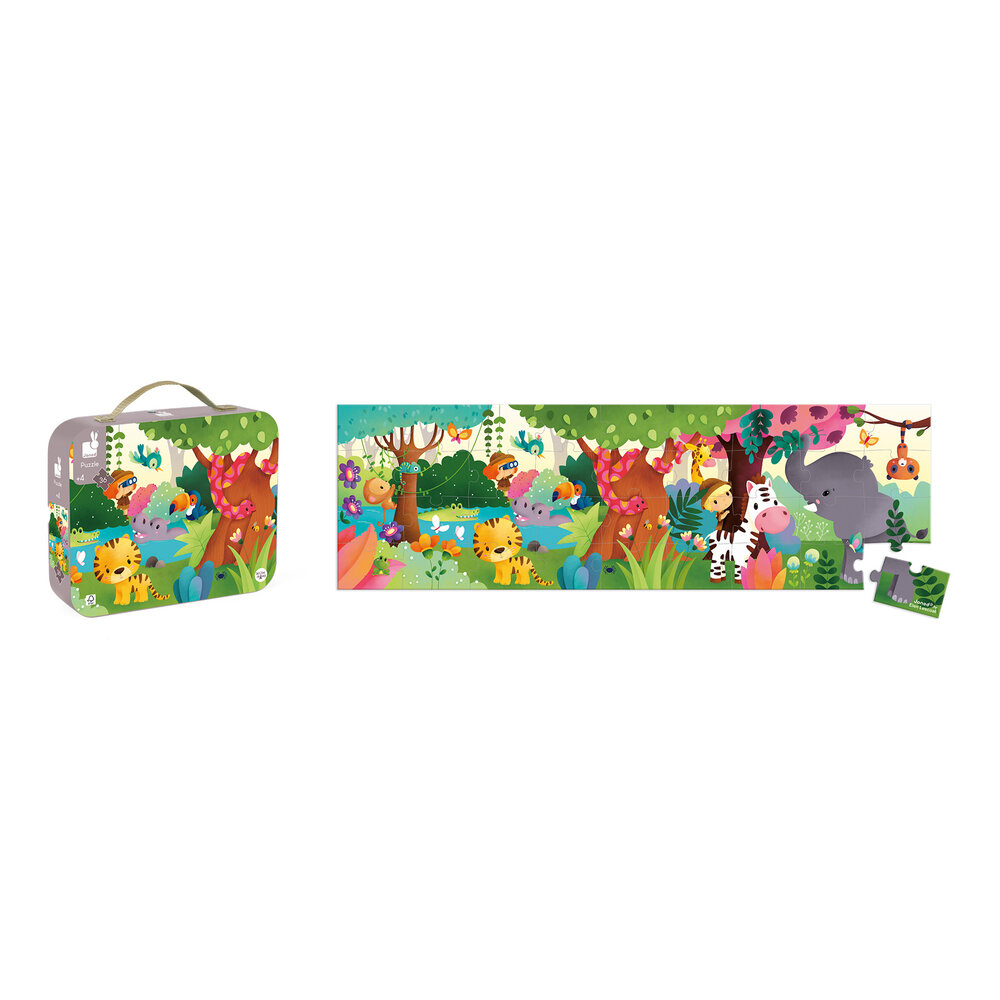 Janod Janod Puzzel - Panorama jungle Janod Janod Puzzel - Panorama jungle