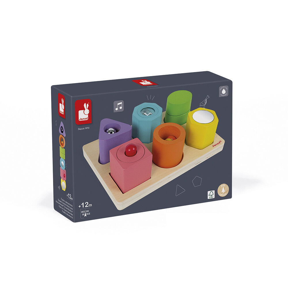 Janod Janod I Wood - Vorm en geluid puzzel Janod Janod I Wood - Vorm en geluid puzzel