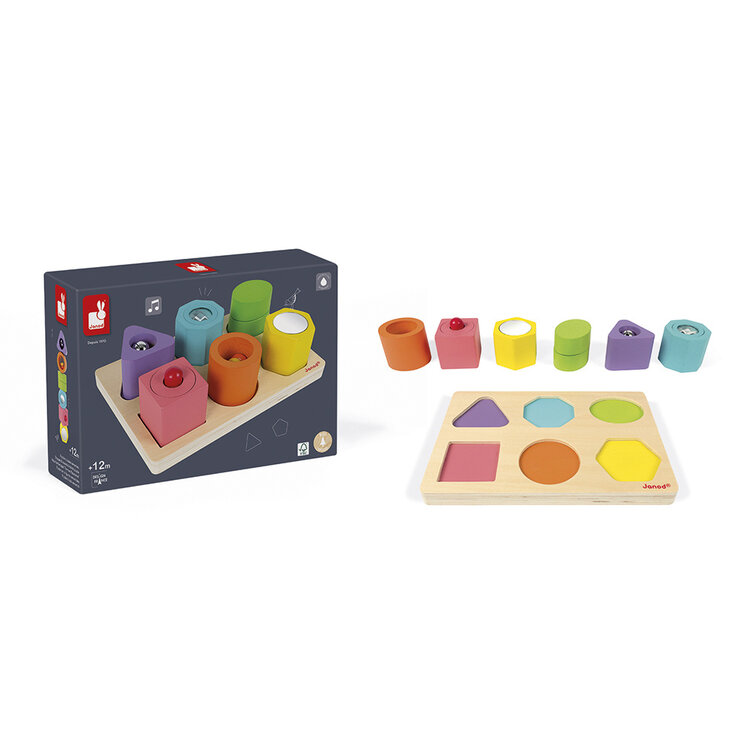 Janod Janod I Wood - Vorm en geluid puzzel