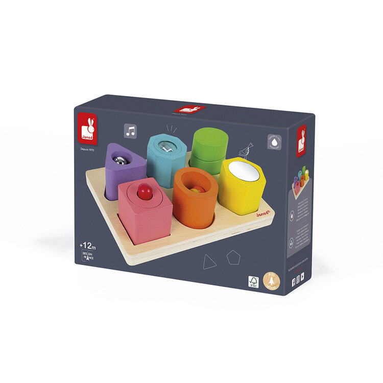 Janod Janod I Wood - Vorm en geluid puzzel