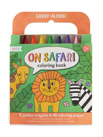 Ooly Ooly - Carry Along Coloring Book - On Safari