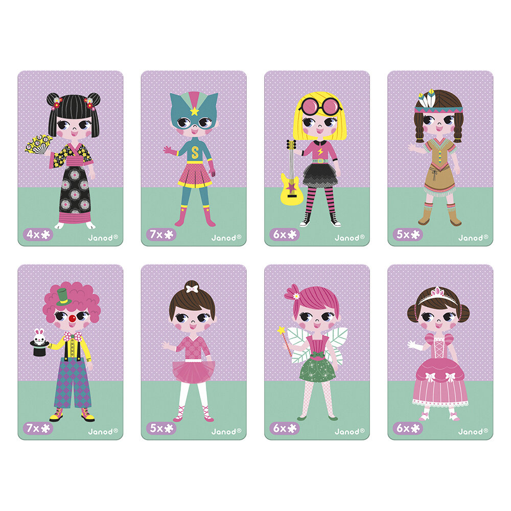 Janod Janod Magnetibook - Verkleedfeest meisjes Janod Janod Magnetibook - Verkleedfeest meisjes