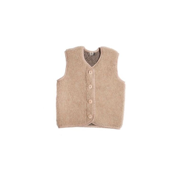 Alwero Bodywarmer vest po junior - sand brown