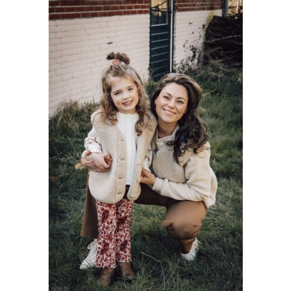 Alwero Bodywarmer vest po junior - sand brown