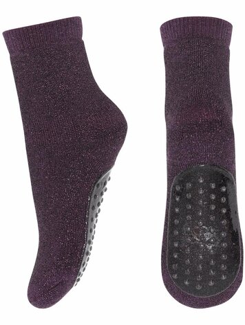 MP Denmark 10 79208 2001 Celina socks - anti-slip Dark Purple