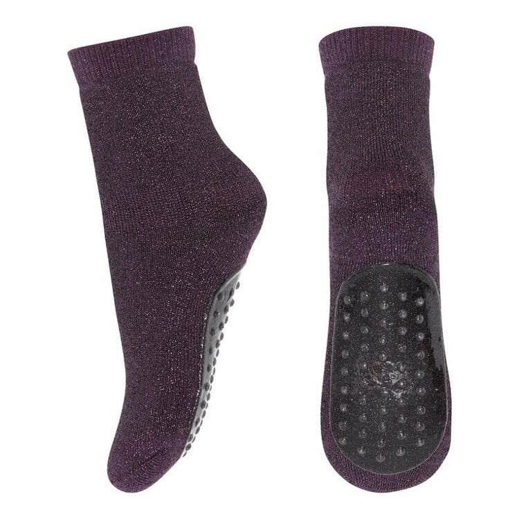 MP Denmark 10 79208 2001 Celina socks - anti-slip Dark Purple