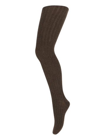 MP Denmark 10 130 300 Cotton rib tights Brown Melange