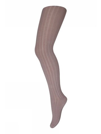 MP Denmark 10 130 870 Cotton rib tights Rose Grey