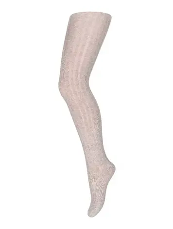 MP Denmark 10 130 108 Cotton rib tights Beige Melange