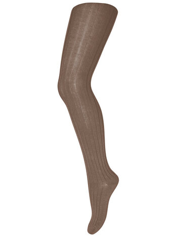 MP Denmark 10 130 76 Cotton rib tights Brown Sienna