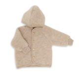 Engel Natur Wolfleece jasje - Sand melange Engel Natur Wolfleece jasje - Sand melange