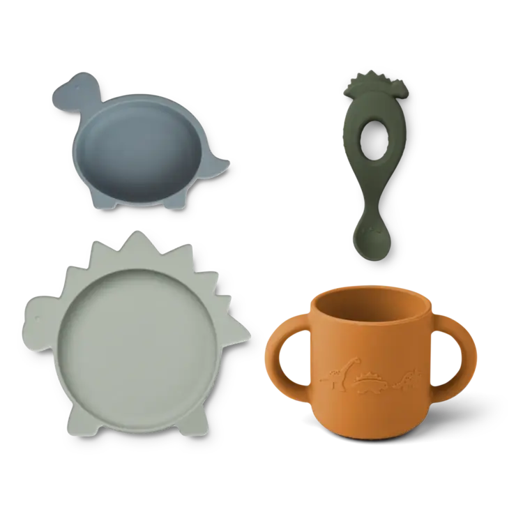 Liewood Vivi silicone set - 6943 Dino
