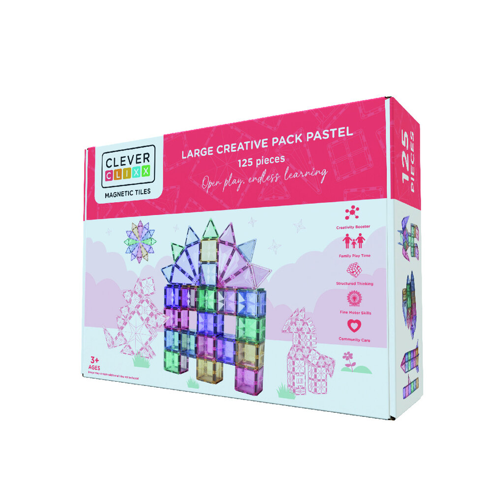 Cleverclixx Large creative pack pastel 125 stuks Cleverclixx Large creative pack pastel 125 stuks