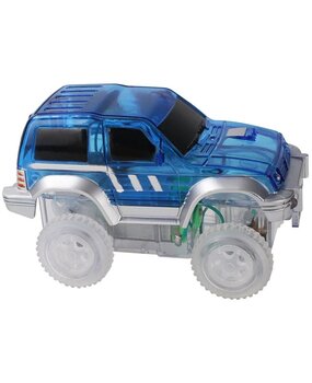 Cleverclixx Race track car blue