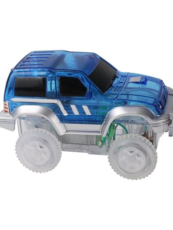 Cleverclixx Race track car blue