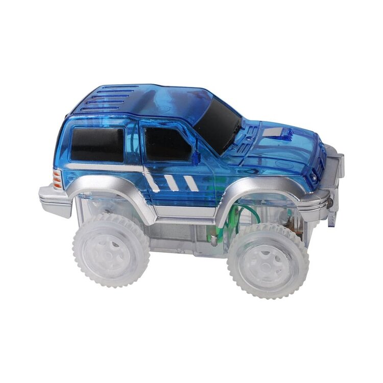 Cleverclixx Race track car blue