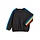 Rainbow stripe sweatshirt - black