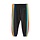 Rainbow stripe sweatpants - black