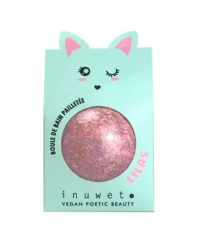 Inuwet Glitter fizzer bath bomb - lilac pink Inuwet Glitter fizzer bath bomb - lilac pink