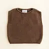 Hvid Harvey vest Mocha merinowol Hvid Harvey vest Mocha merinowol