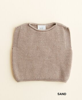 Hvid Harvey vest Sand merinowol Hvid Harvey vest Sand merinowol