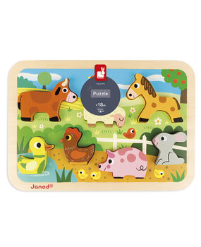 Janod Chunky puzzel boerderij