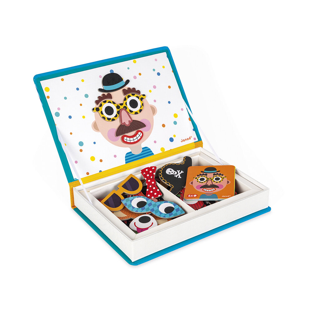 Janod Janod Magnetibook - Gekke gezichten jongens Janod Janod Magnetibook - Gekke gezichten jongens