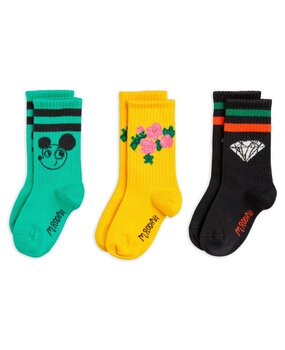 Mini Rodini Ritzrats 3-pack socks - multi