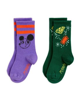 Mini Rodini Ritzrats 2-pack socks - multi