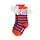 Stripe frill 1-pack socks - multi