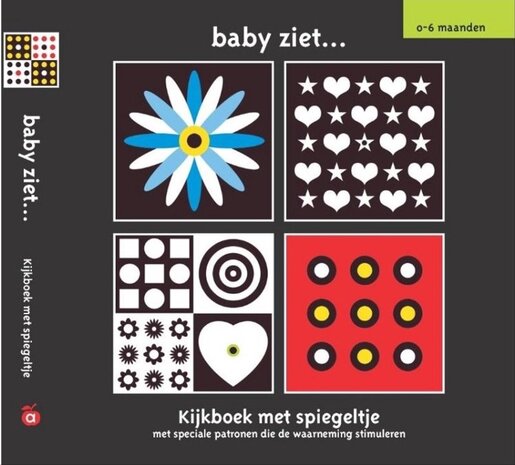 Baby ziet: kijkboek met spiegeltje 0+
