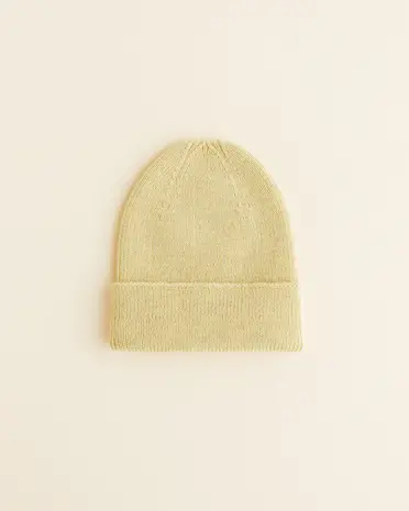 Hvid Babymuts beanie Fonzie NEWBORN Light Yellow Hvid Babymuts beanie Fonzie NEWBORN Light Yellow