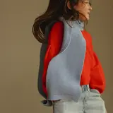 Hvid Scarf Gustave - Light Blue