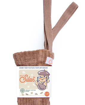 Silly Silas Granny teddy footless cotton tights - light brown Silly Silas Granny teddy footless cotton tights - light brown