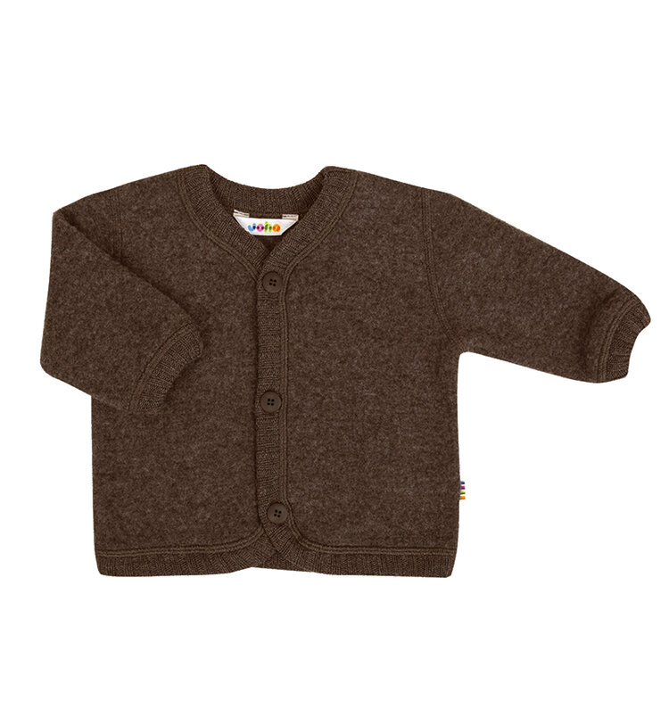 Joha 16592 716 15943 Wolfleece vestje / jasje - donkerbruin