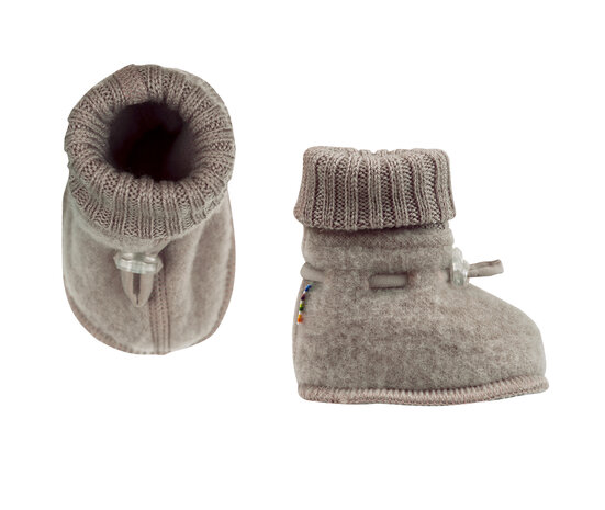 Joha 97972 716 15587 Wolfleece slofjes - sesam Joha 97972 716 15587 Wolfleece slofjes - sesam