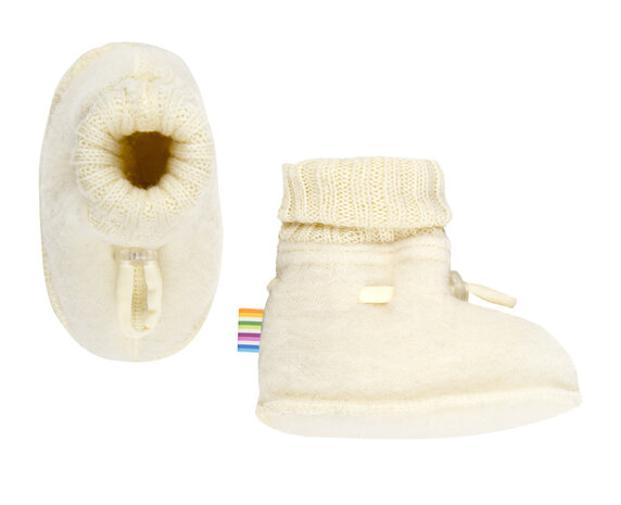 Joha 97972 716 69 Wolfleece slofjes - naturel Joha 97972 716 69 Wolfleece slofjes - naturel