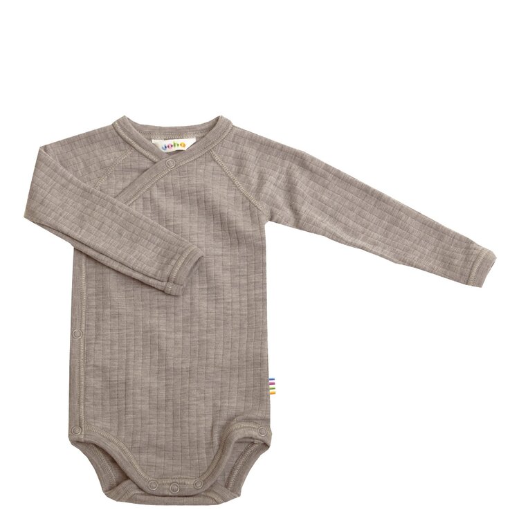 Joha 66343 122 15587 Wollen overslagromper - sesam