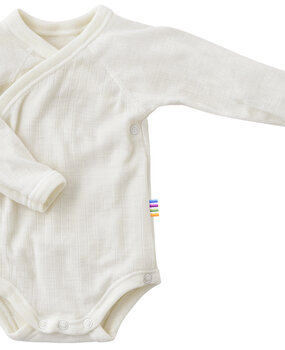 Joha 66343 122 50 Wollen overslagromper - naturel