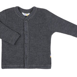Joha 16591 917 15205 Wollen rib vest - antraciet