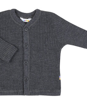 Joha 16591 917 15205 Wollen rib vest - antraciet