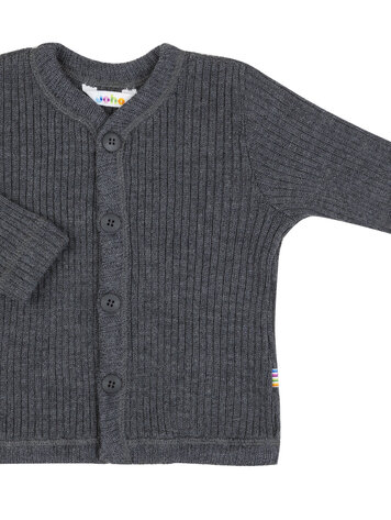 Joha 16591 917 15205 Wollen rib vest - antraciet