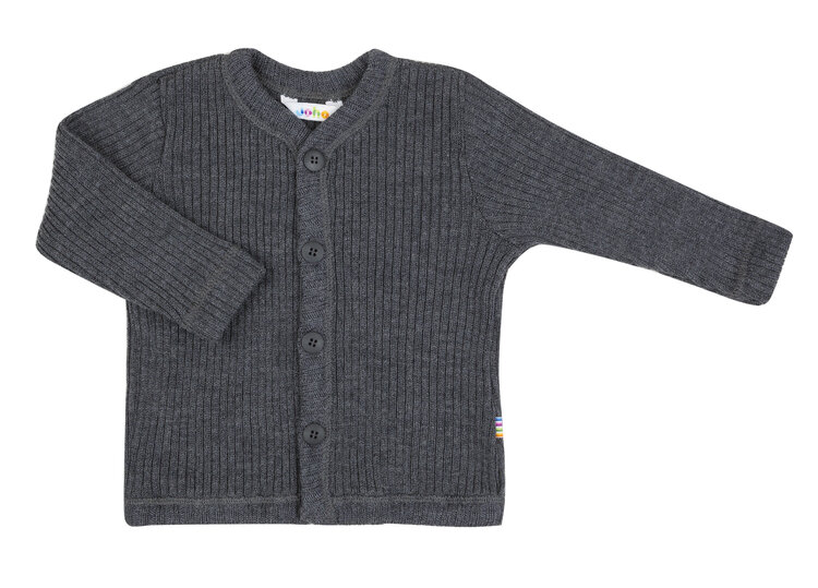 Joha 16591 917 15205 Wollen rib vest - antraciet