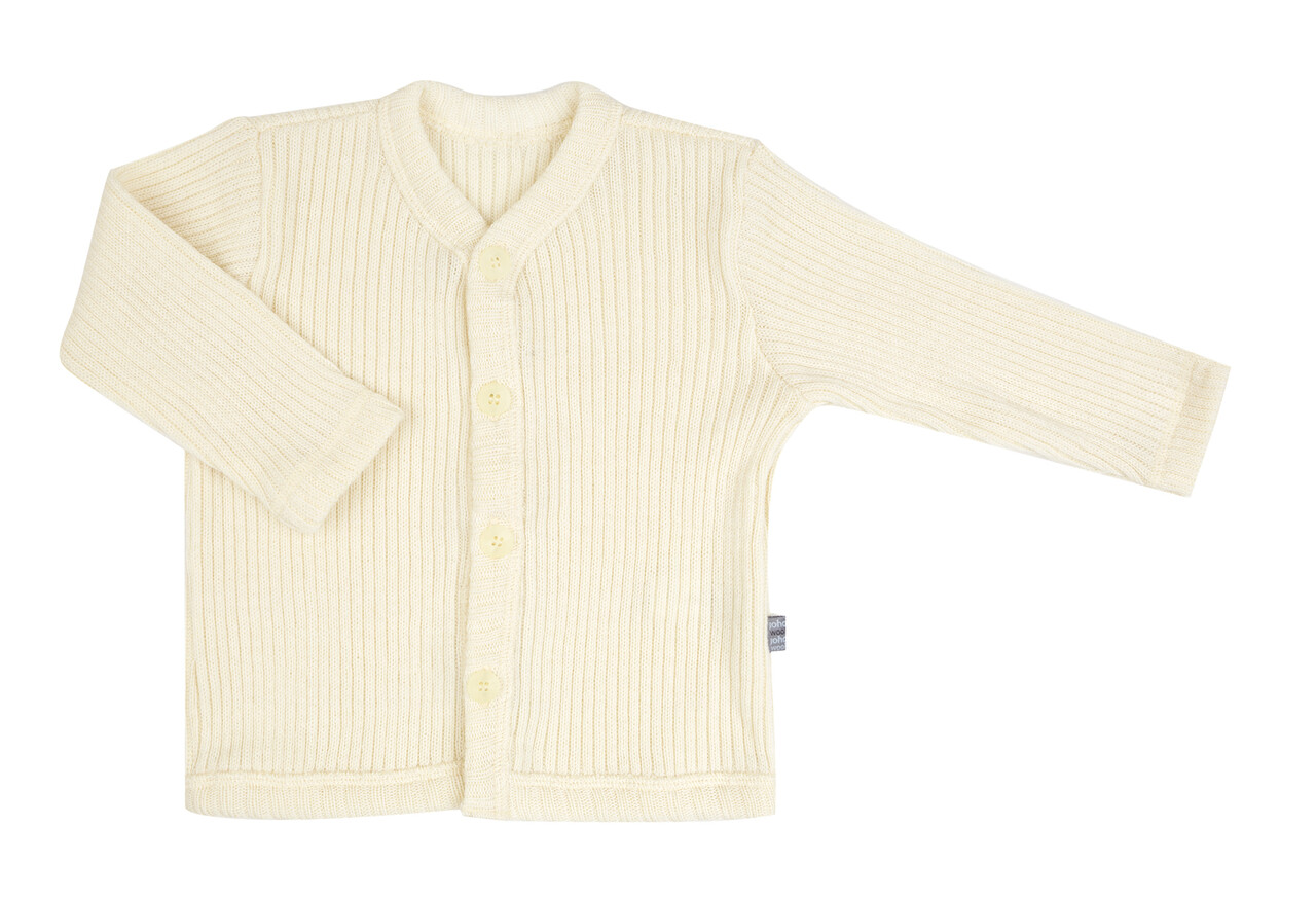 Joha 16591 917 69 Wollen rib vest - naturel Joha 16591 917 69 Wollen rib vest - naturel