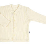 Joha 16591 917 69 Wollen rib vest - naturel